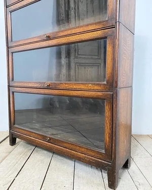 Early 1900s 3 tier stacking barristers bookcase — Vintage Boathouse